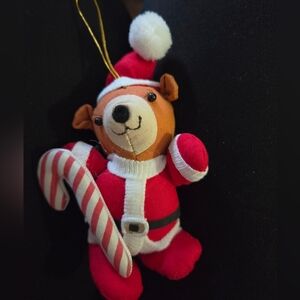 Santa Bear Soft Ornament
